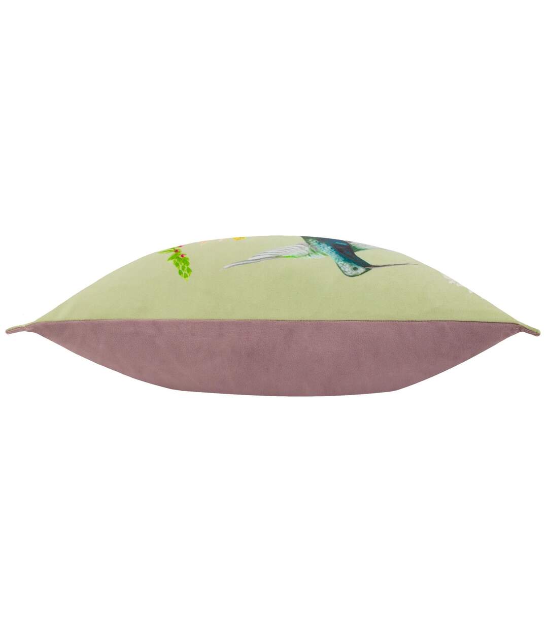 Nectar garden velvet hummingbird cushion cover 30cm x 50cm multicoloured Wylder