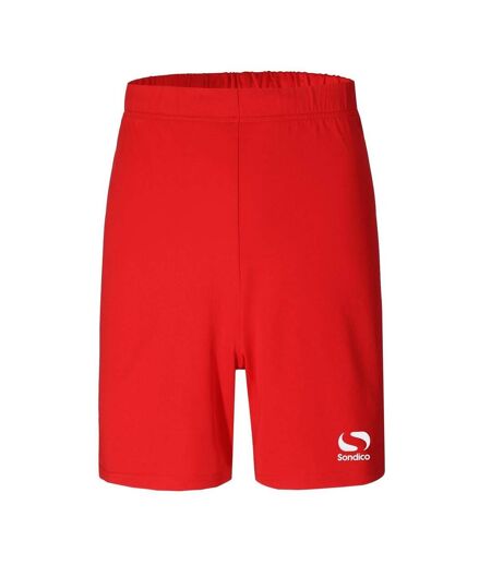 Mens Polyester Regular Football Shorts Red Sondico