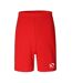 Mens Polyester Regular Football Shorts Red Sondico-1