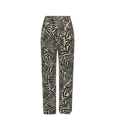 Pantalon noir/beige femme only nova life palazzo - 34
