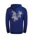 Mens Leopard Back Print Full Zip Hoodie Navy Cavalli Class-2