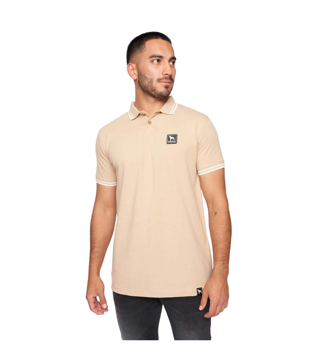 Polo dexon homme sable One True Saxon-1
