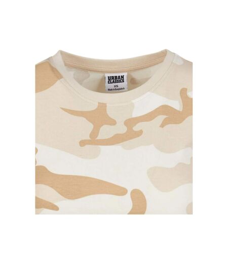T-shirt Motif/style Camouflage Femme Sable Camouflage Urban Classics