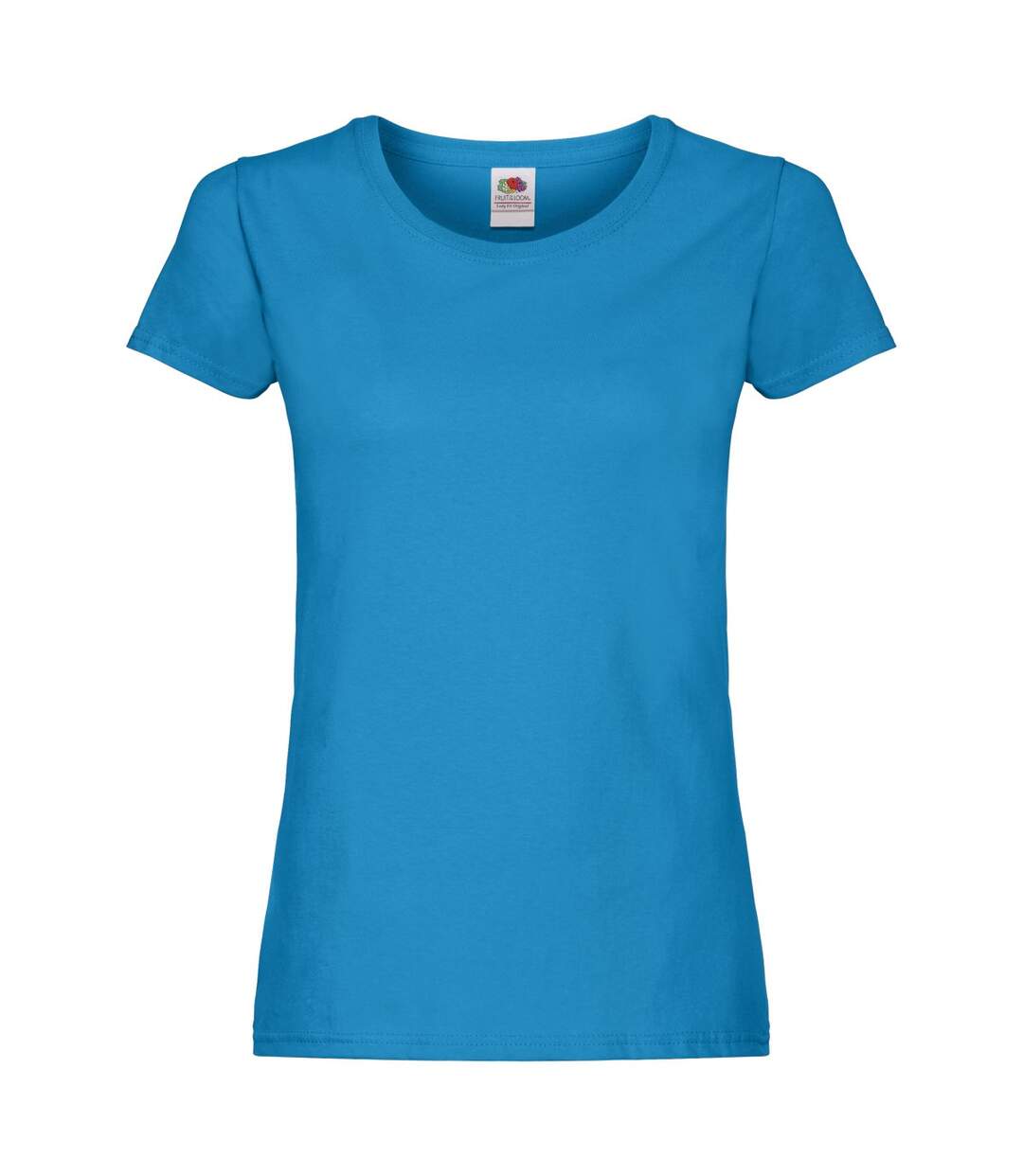 T-shirt original femme azur Fruit of the Loom-1