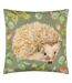 Hedgehog outdoor cushion cover 43cm x 43cm olive Evans Lichfield