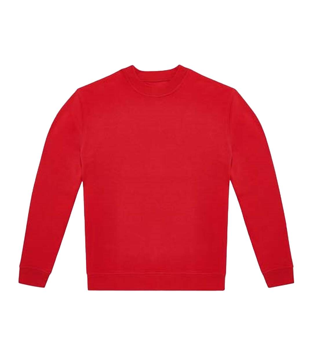 Unisex adult id.222 crew neck sweatshirt red B&C-1