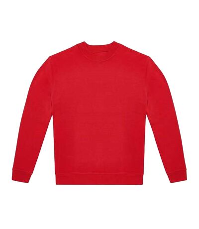 Unisex adult id.222 crew neck sweatshirt red B&C