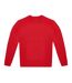Unisex adult id.222 crew neck sweatshirt red B&C-1