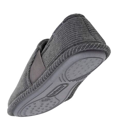 Isotoner Chaussons Charentaises homme velours doux, sans-gêne, maintien le pied
