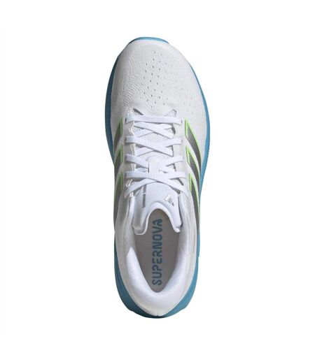 Mens Supernova Rise 3 Shoes White Blue Lime Adidas