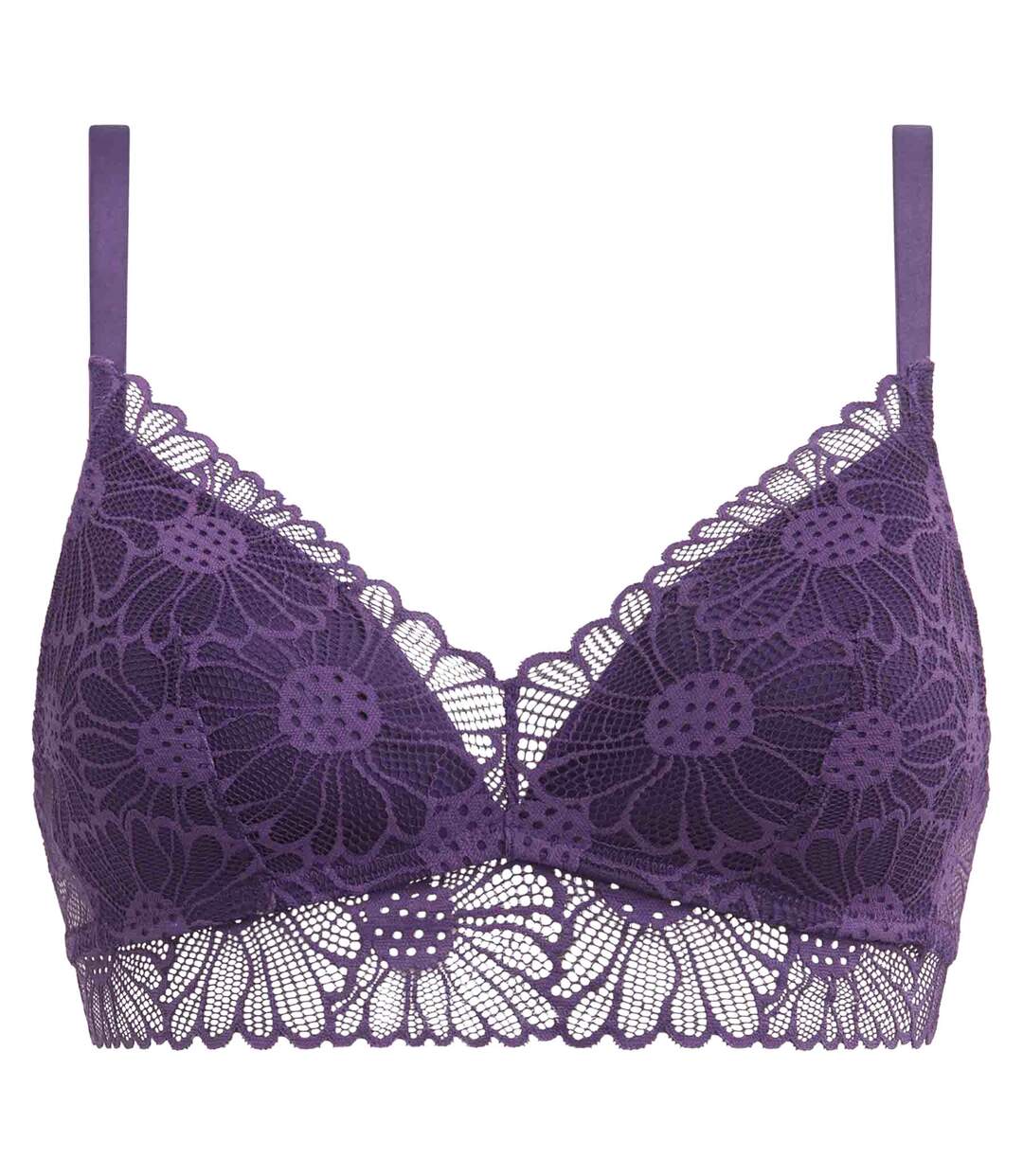 Soutien-gorge triangle paddés en dentelle Fais-moi une fleur-5