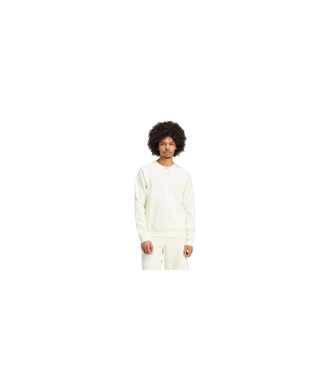 Sweat Essential Homme Blanc Cassé Adidas-1