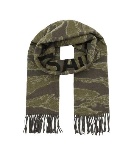Nova Camo Logo Scarf One Size Olive AllSaints