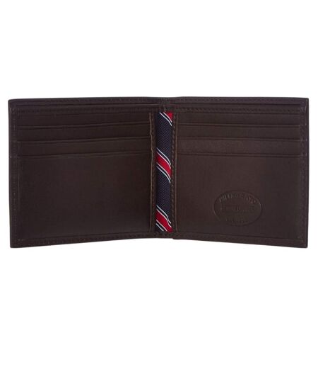 Portefeuille Tous Les Jours Motif/style Plié En 2 Eton Taille Unique Marron Tommy Hilfiger