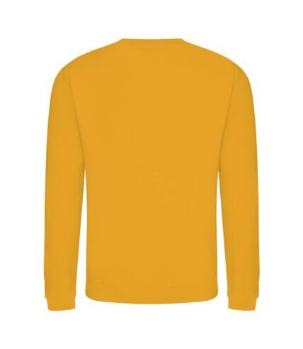 Just hoods  unisex crew neck plain sweatshirt 280 gsm mustard yellow Awdis