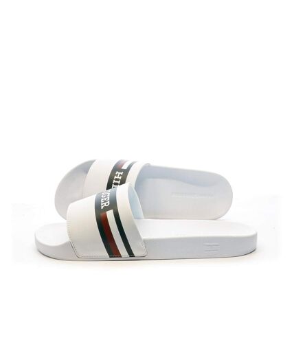 Claquettes Blanc Homme Tommy Hilfiger Corporate - 43