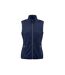 Womens/ladies Sideflip Body Warmer Navy Printer RED-1