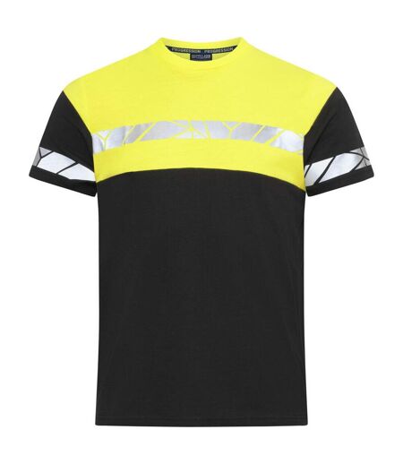 T-shirt Progression Homme Noir Jaune Projob