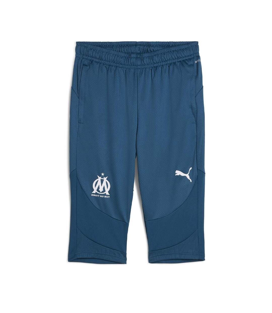 OM short de sport bleu homme puma training 3/4-1