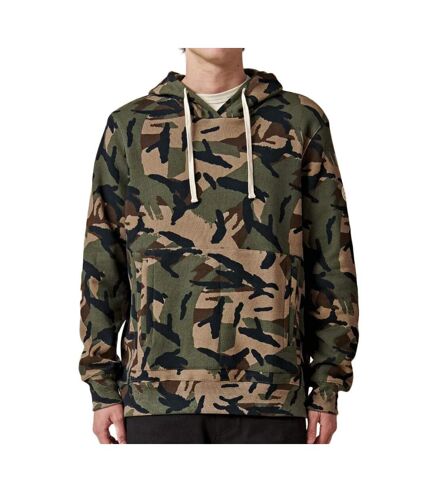 Sweat à Capuche Imprimé Camouflage Homme Globe Burly - L