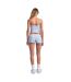 Ensemble De Pyjama Motif/style Volanté Femme Bleu Zen Skims-3