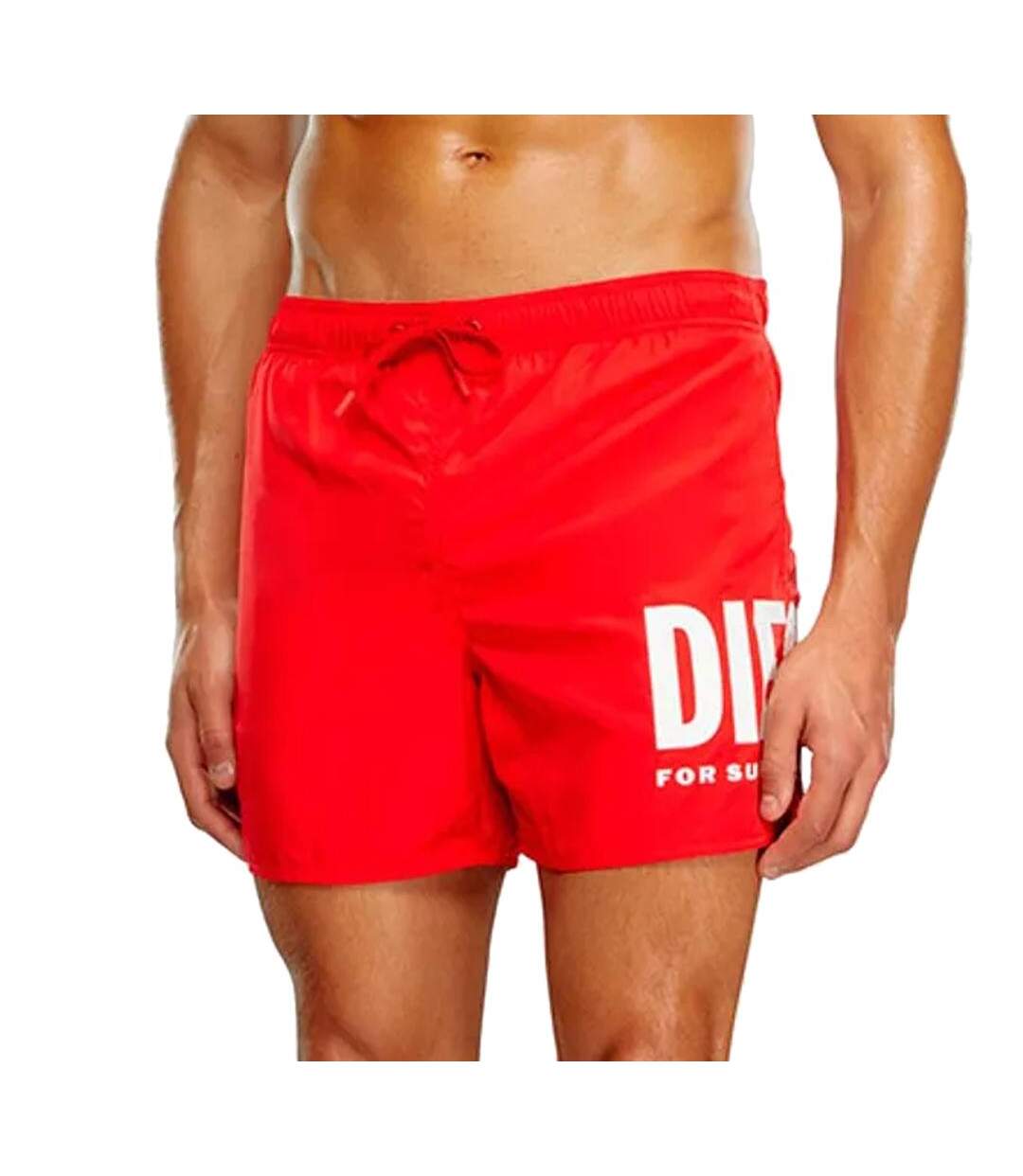 Short de bain Rouge/Blanc Homme Diesel Nico - L-1