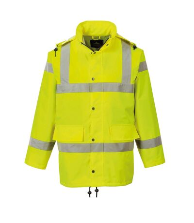 Portwest Mens Hi-Vis Waterproof Breathable Work Jacket (Yellow) - UTRW5451