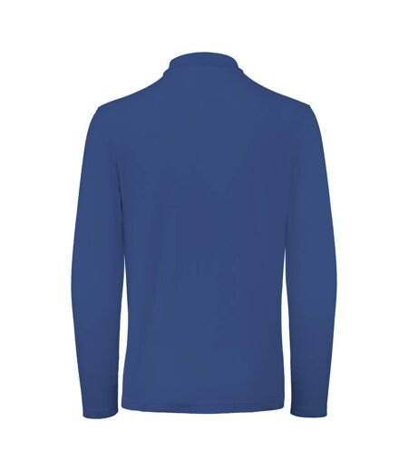 B&C ID.001 Mens Long Sleeve Polo (Pack of 2) (Regal Blue)