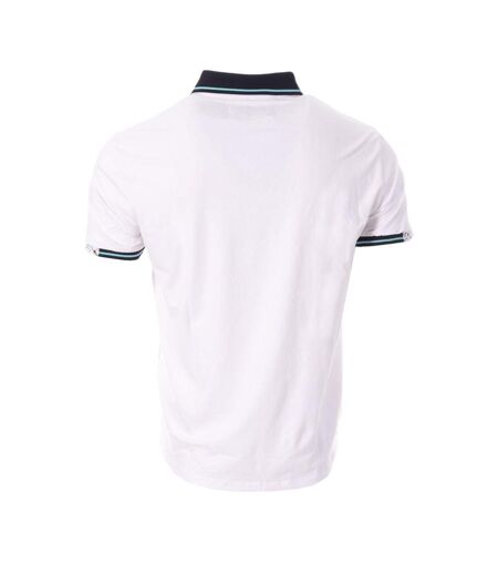 Polo blanc/marine homme rms26 91301 - 3xl