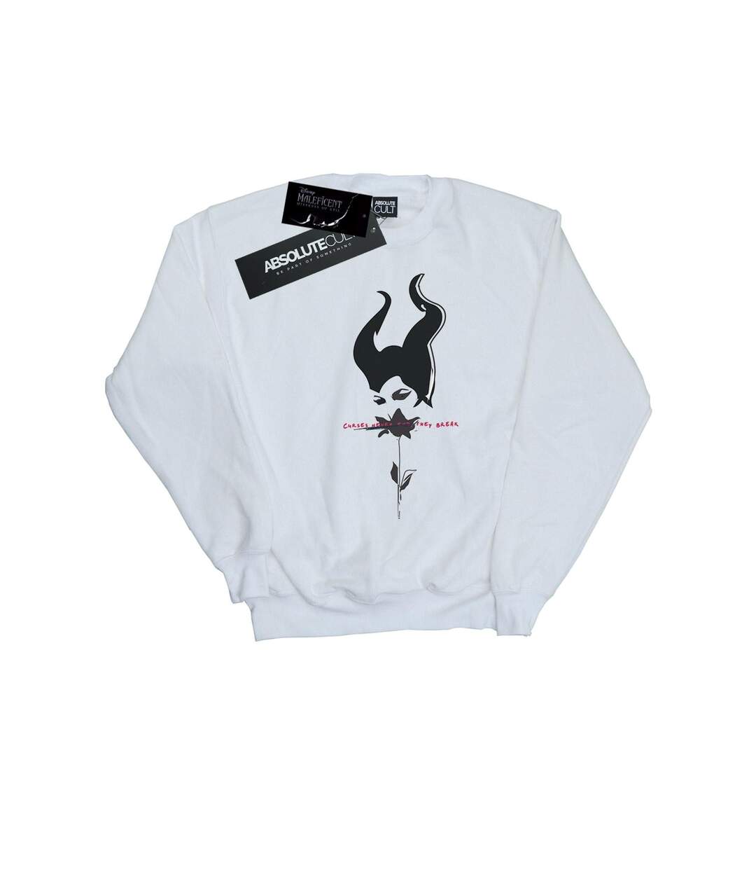 Disney Sweatshirt Femmes/Dames Maleficent Mistress Of Evil Curses Don't Break (Blanc) - UTBI26489-1