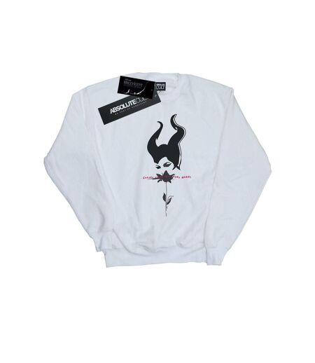 Disney Sweatshirt Femmes/Dames Maleficent Mistress Of Evil Curses Don't Break (Blanc) - UTBI26489