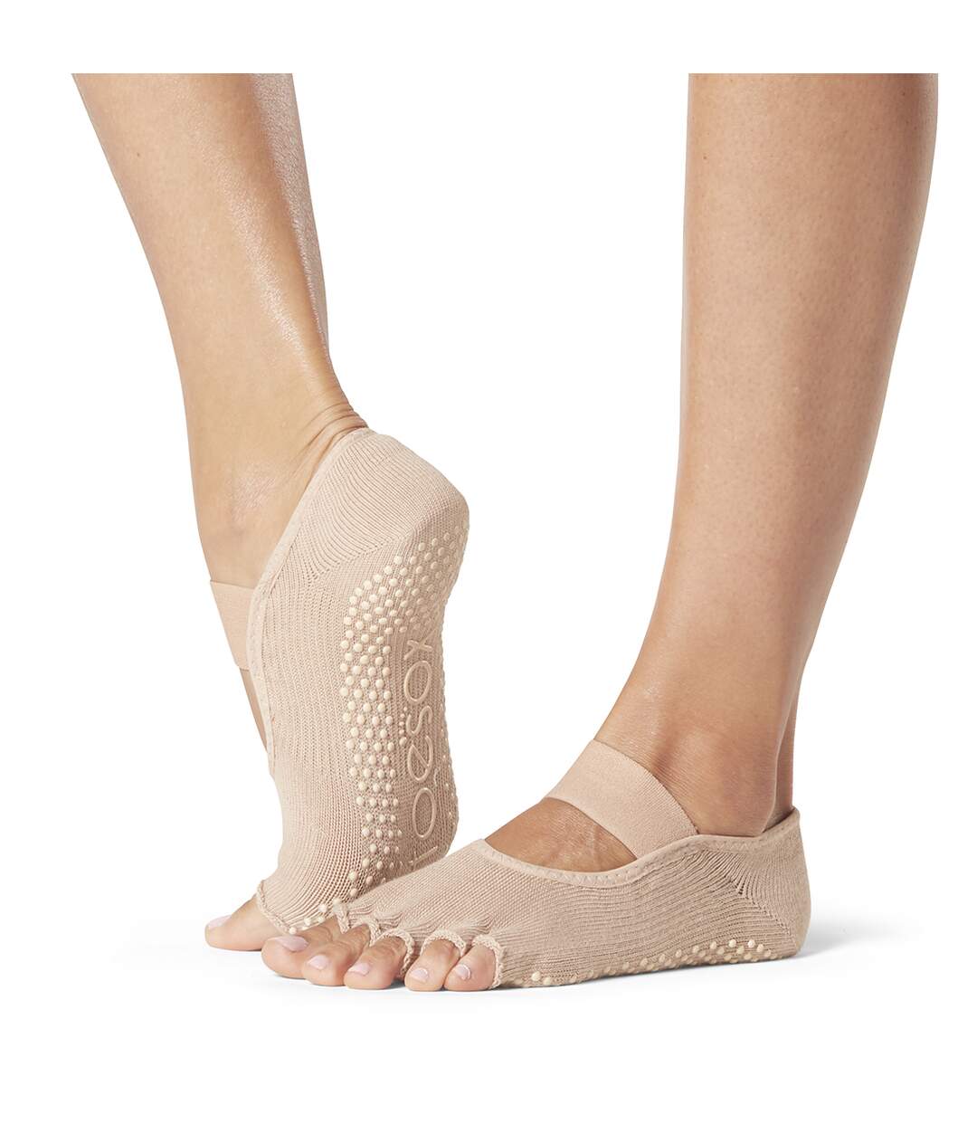 Toesox - Chaussettes à demi-orteils MIA NUDE - Femme (Beige) - UTMQ607-1