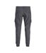 Pantalon fluide gris foncé homme jack & jones paul-2