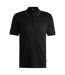 Mens Regular Polo Shirt Black Boss-2