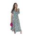 Womens/ladies Garden Polyester Frill Hem Summer Midi Dress Multicoloured AX Paris-4