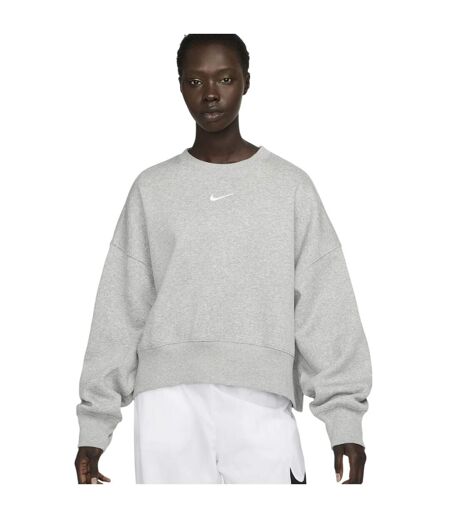 Sweat Phoenix Femme Gris Chiné Nike