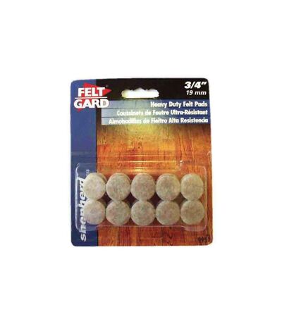 Feltgard round pads 19mm 20pk one size one colour Universal Textiles