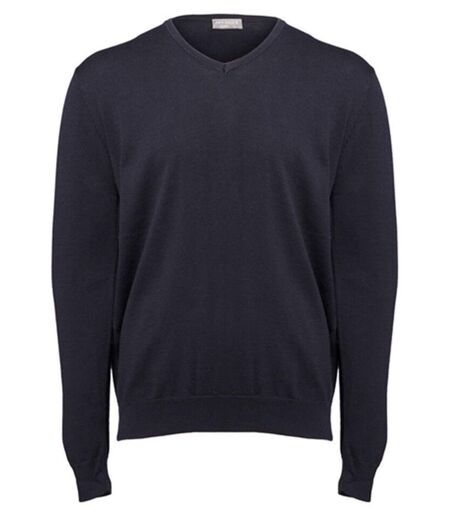 Pull col V - Homme - PK450 - bleu marine