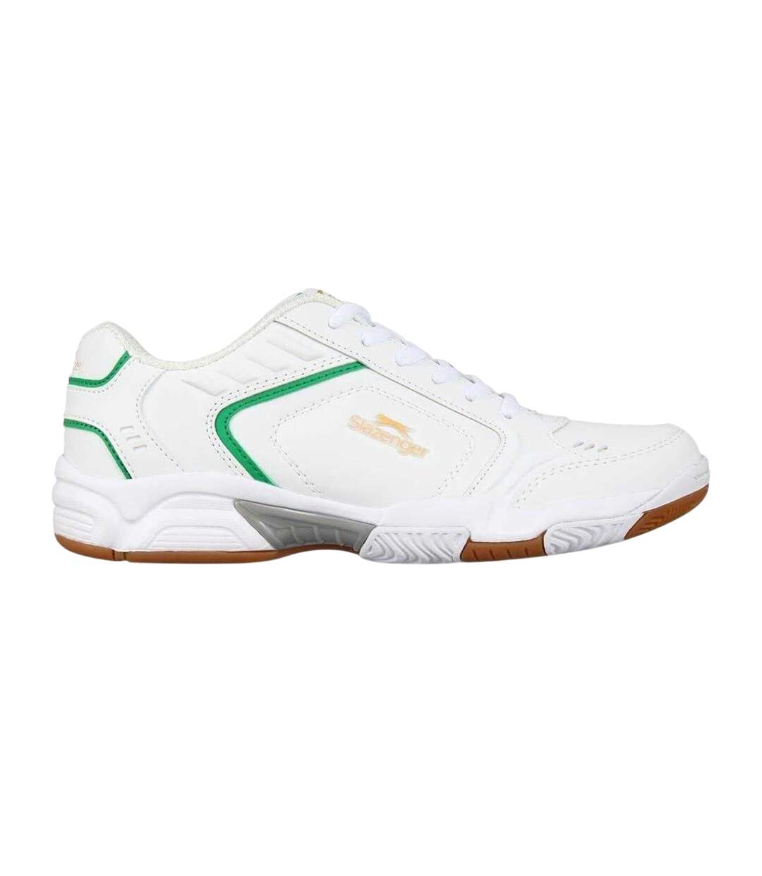 Chaussures De Tennis Femme Blanc Vert Marron Pâle Slazenger-1