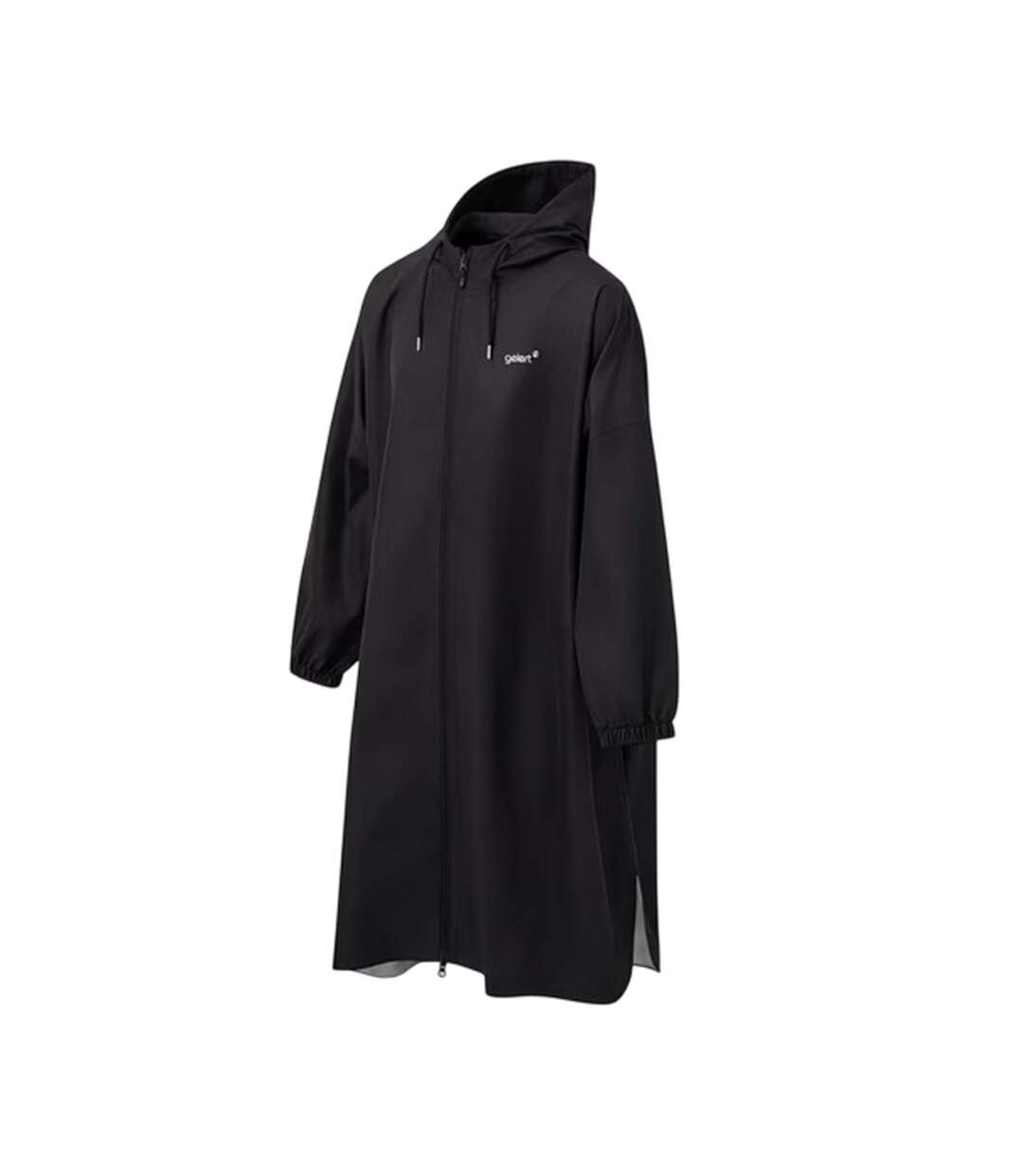 Womens/ladies Oversized Waterproof Jacket Black Gelert-3