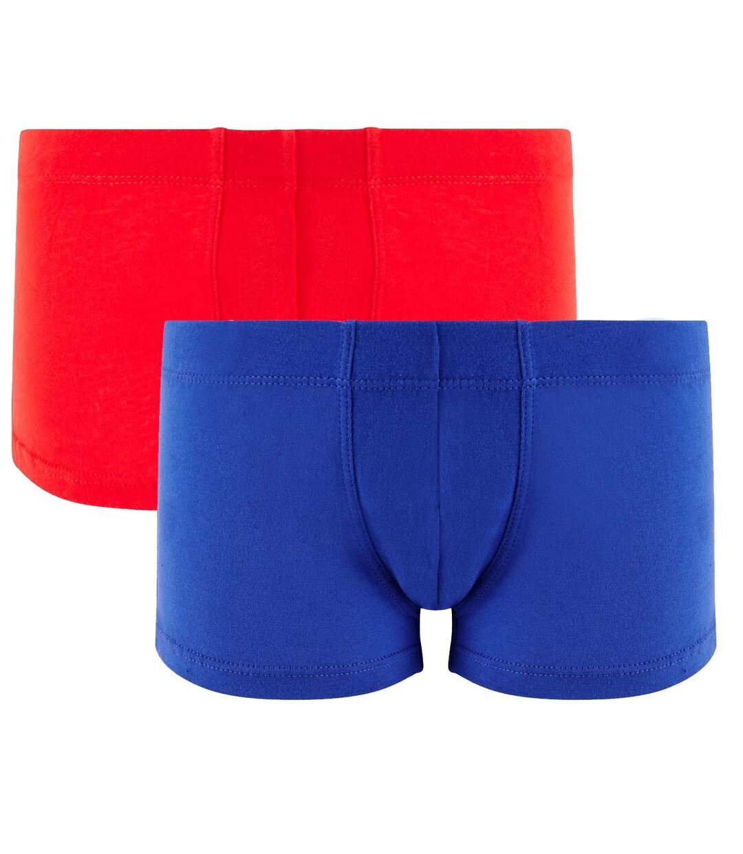 Lot de 2 boxers boy rouge & bleu Cool Plain by Djembé-1