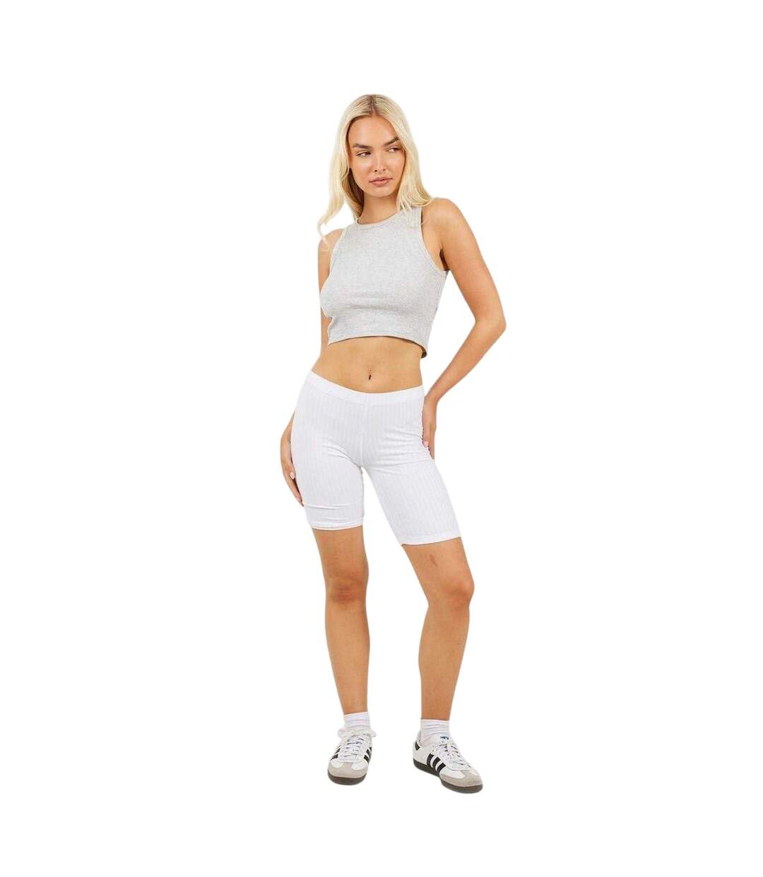 Cuissard De Cyclisme Femme Blanc Brave Soul-4