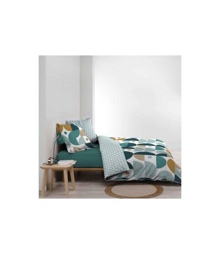 Parure de Lit 3 Pièces Dorine 260x240cm Vert