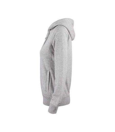 Veste À Capuche Premium Femme Gris Chiné Clique