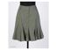 MAYFLOWER 011091U001 - Jupe plissée fleurie pour femme : l'élégance naturelle du coton vert kaki-3