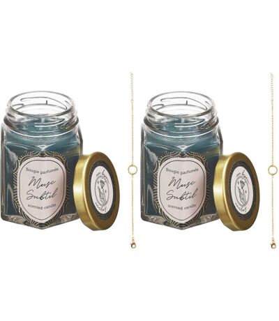 Bougie parfumée en bocal avec bijou surprise (Lot de 2)