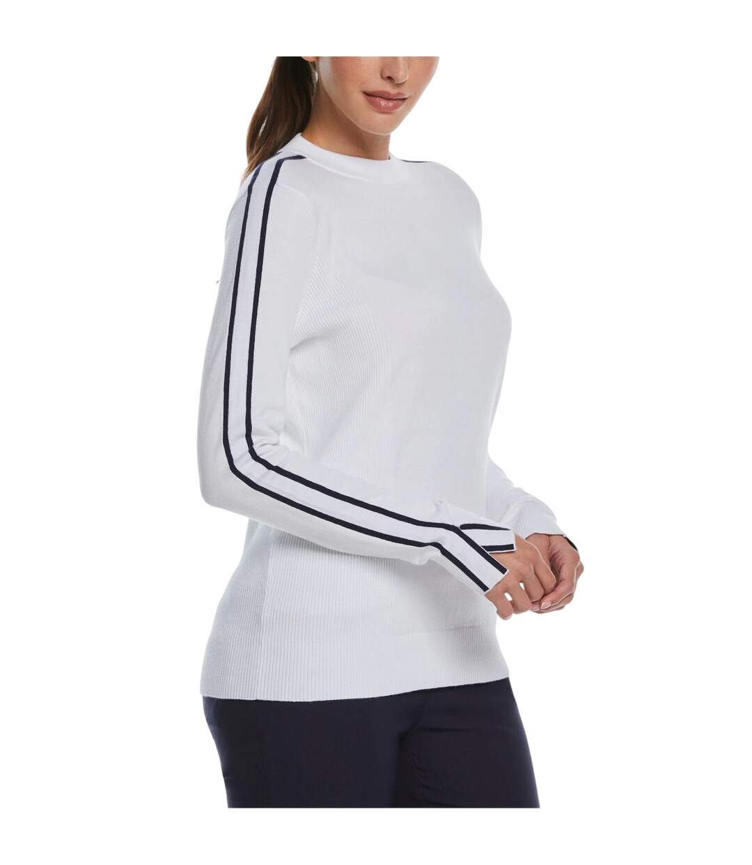 Sweat Motif/style À Rayures Femme Blanc Vif Callaway-3