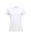 T-shirt new classic femme blanc Clique-1