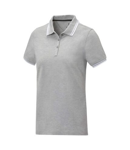 Elevate Womens/Ladies Amarago Short-Sleeved Polo Shirt (Heather Grey)