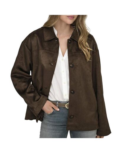 Veste marron femme only carolina